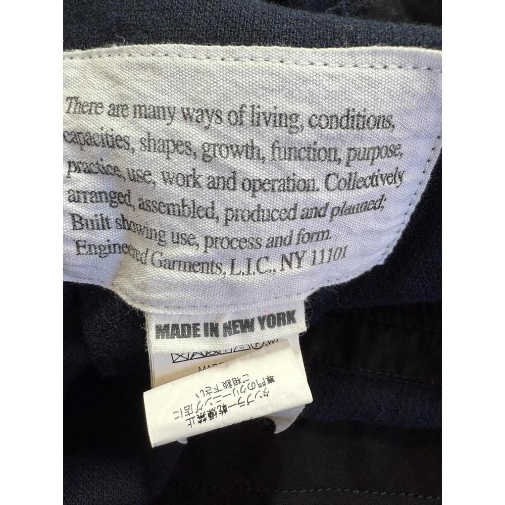 Engineered Garments Navy Blue Linen Blend Fatigue Work Pants Sz S Small - Picture 4 of 7
